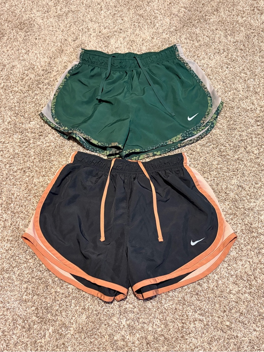 Nike Women’s Green and Black Athletic Shorts Duo